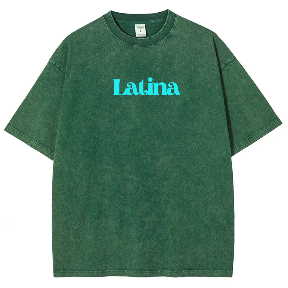 Latina Unisex Fit  Washed T-Shirt