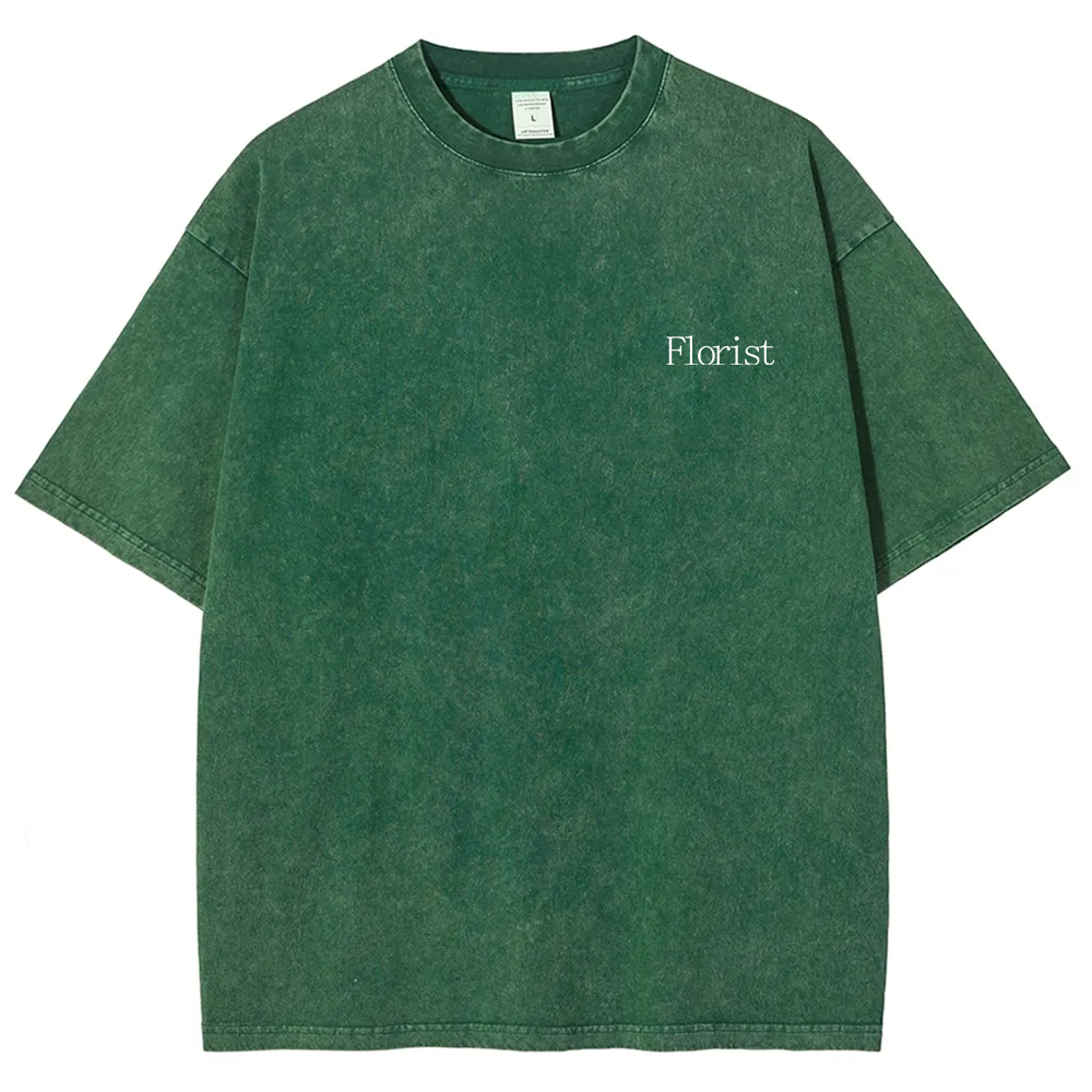 Florist Unisex Fit Washed T-Shirt