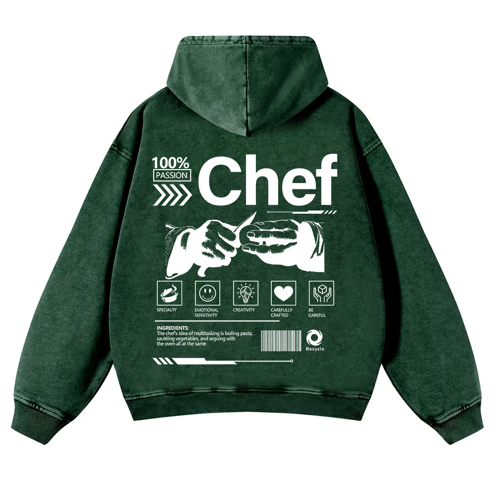 Chef Washed Hoodie wearishow