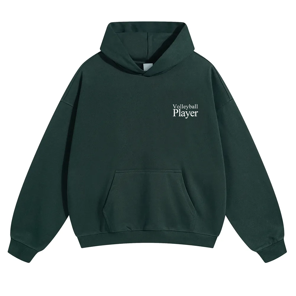 Volleyball Player Unisex Solid Color Hoodie wearishow