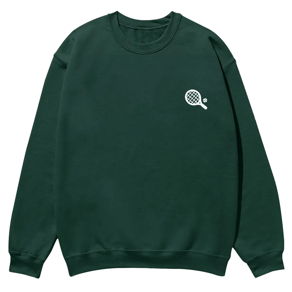 Padel Player Casual Crewneck Sweatshirt wearishow