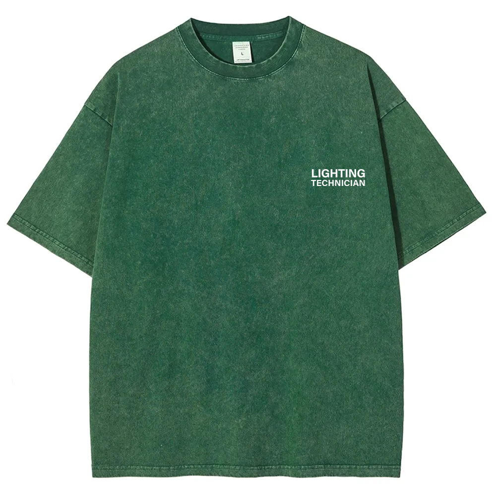 Lighting Technician Unisex Fit Washed T-Shirt