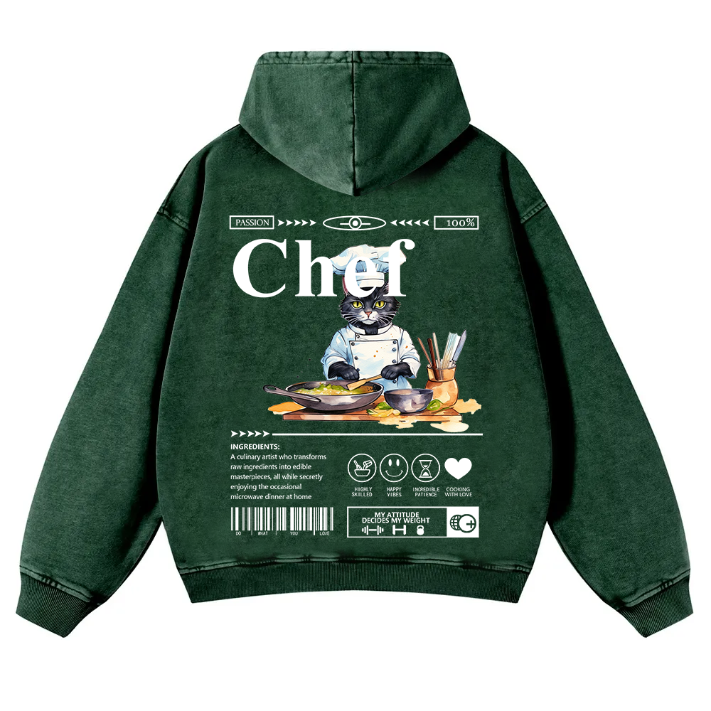 Chef Washed Hoodie wearishow