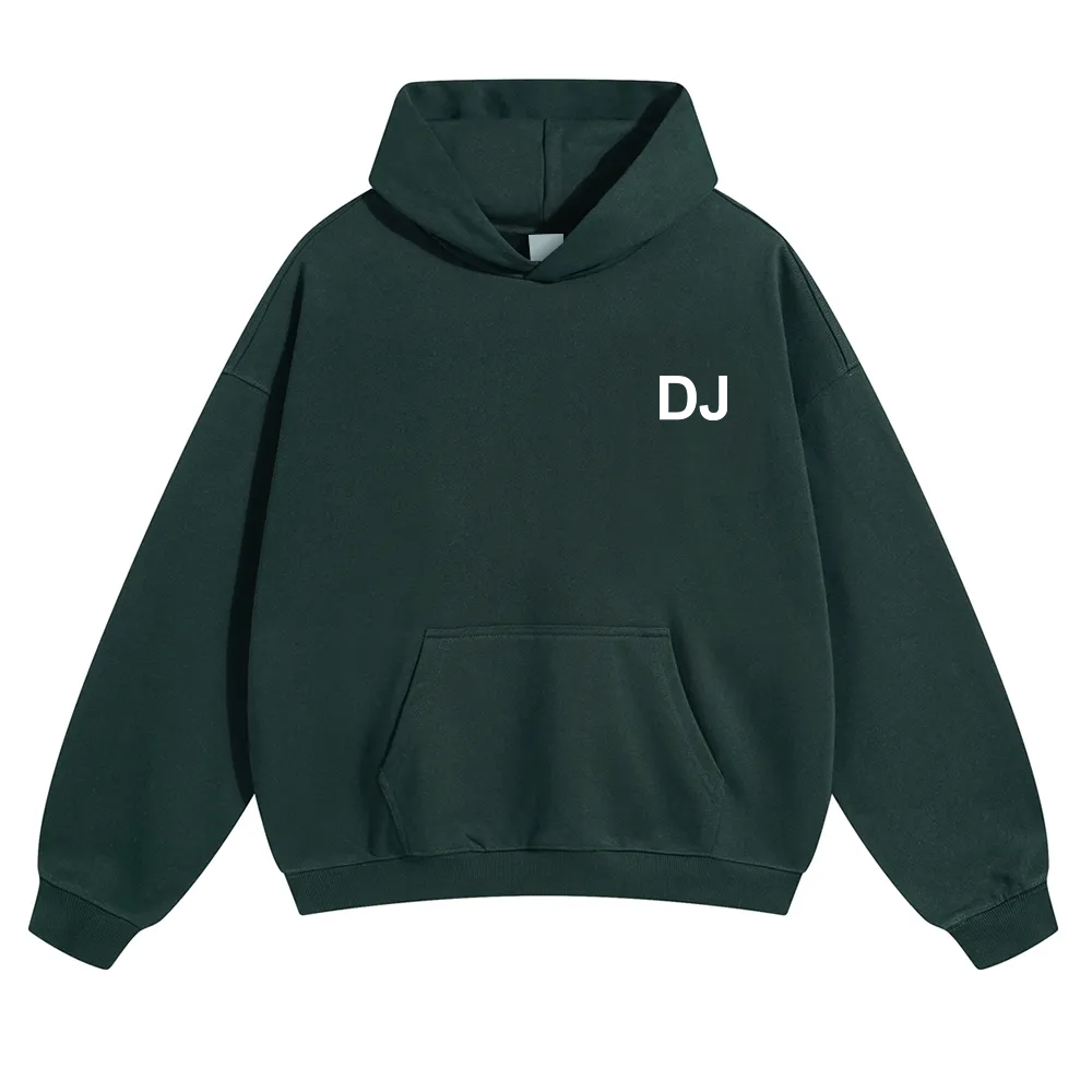 DJ Unisex Solid Color Hoodie wearishow
