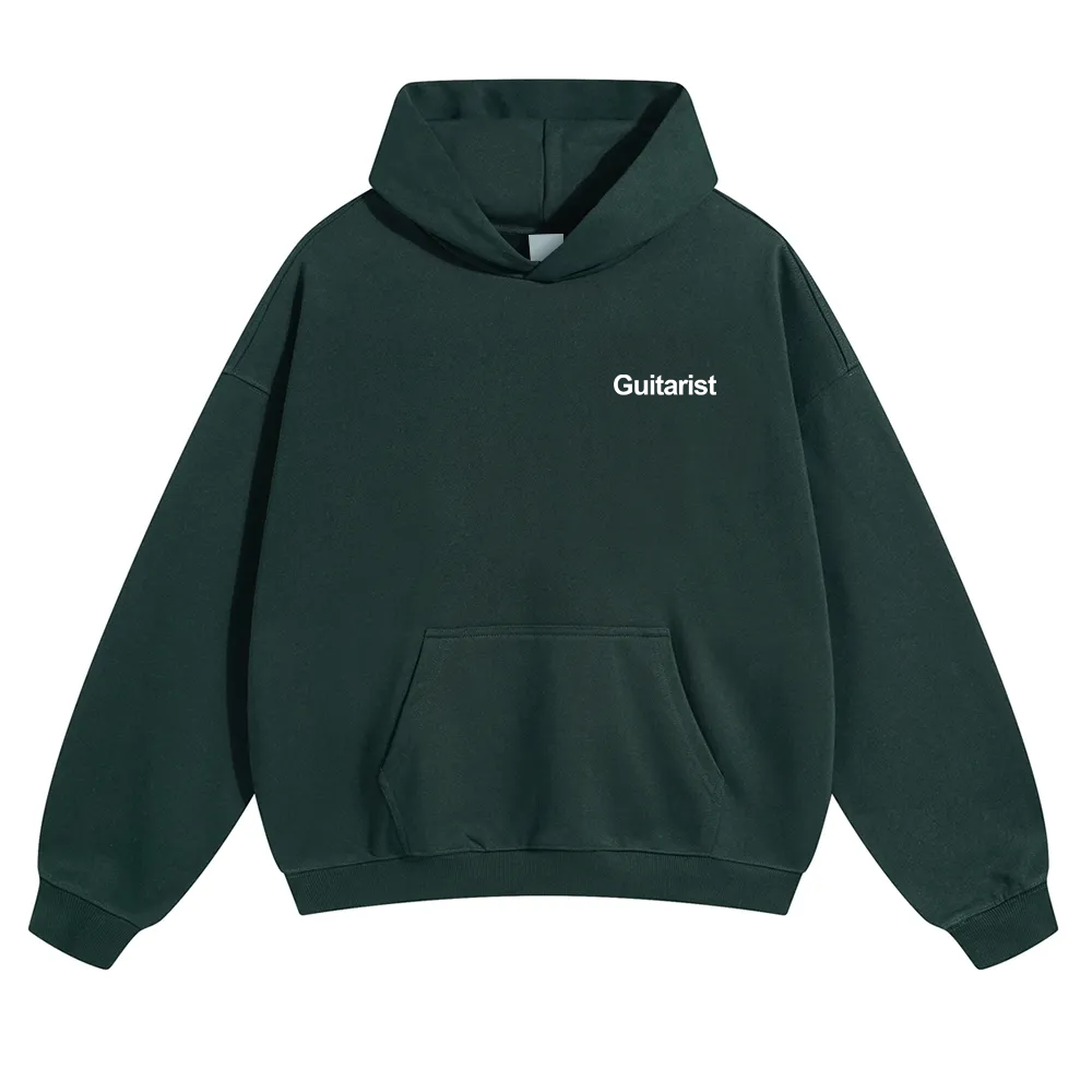 Guitarist Unisex Solid Color Hoodie wearishow