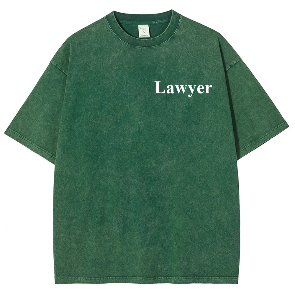 Lawyer Unisex Fit Washed T-Shirt?
