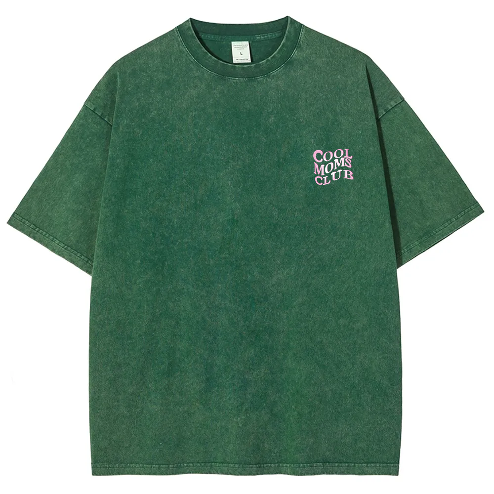 Cool Moms Club Snowflake Vintage Washed T-Shirt