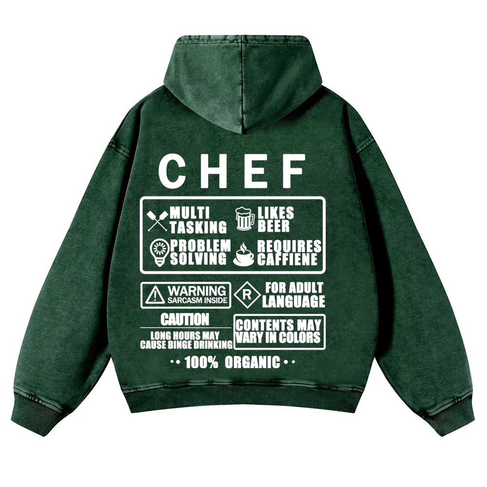 Chef Casual Washed Hoodie 