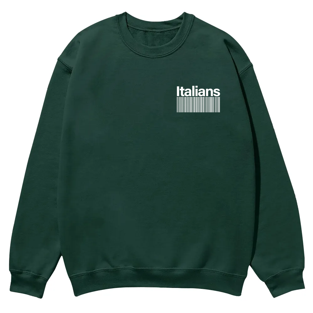 Italians Unisex Fit  Casual Crewneck Sweatshirt wearishow