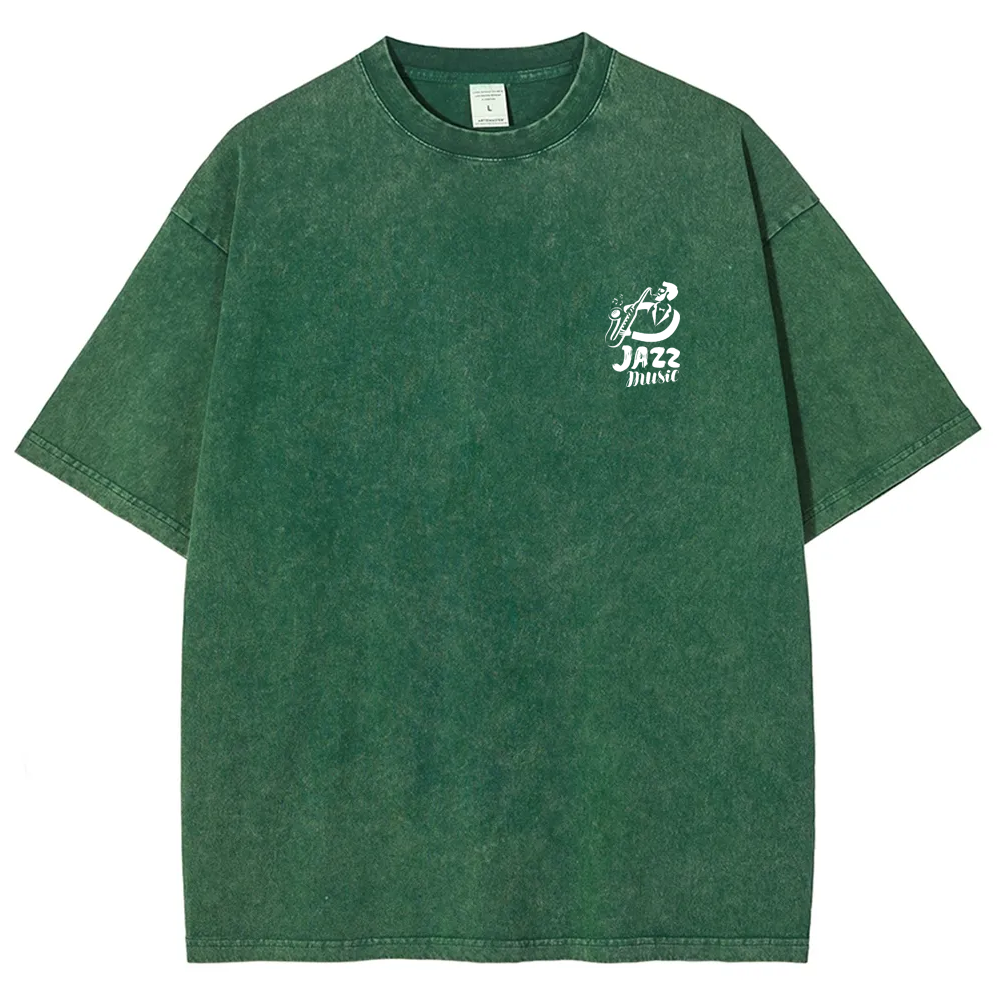 Saxophonist Unisex Fit Washed T-Shirt  wearishow