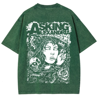 Unisex Vintage Asking Alexandria Band t-Shirt