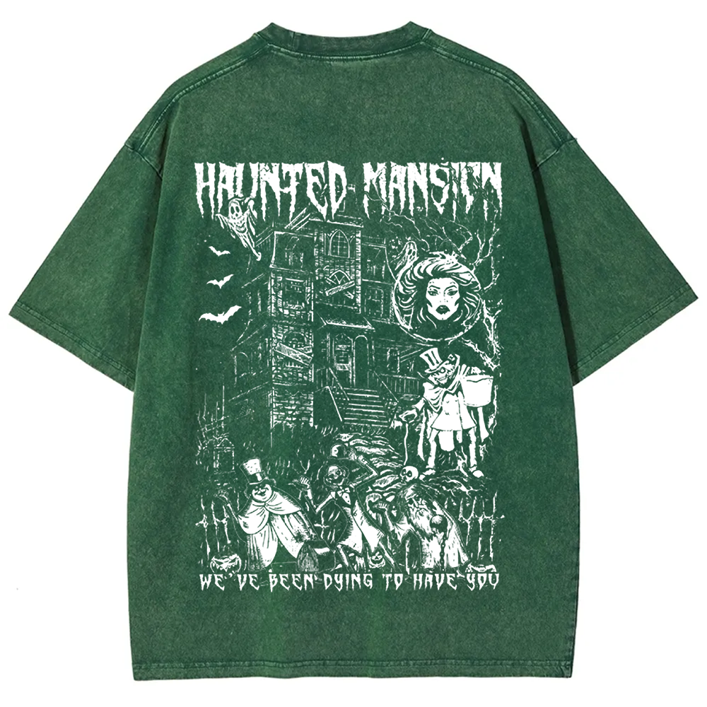 Unisex Vintage  Haunted Mansion Horror Movie t-Shirt