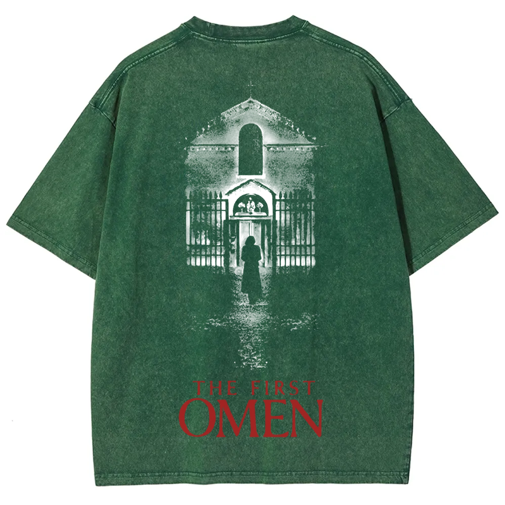 Unisex Vintage The Firts Omen Horror Movie  t-Shirt