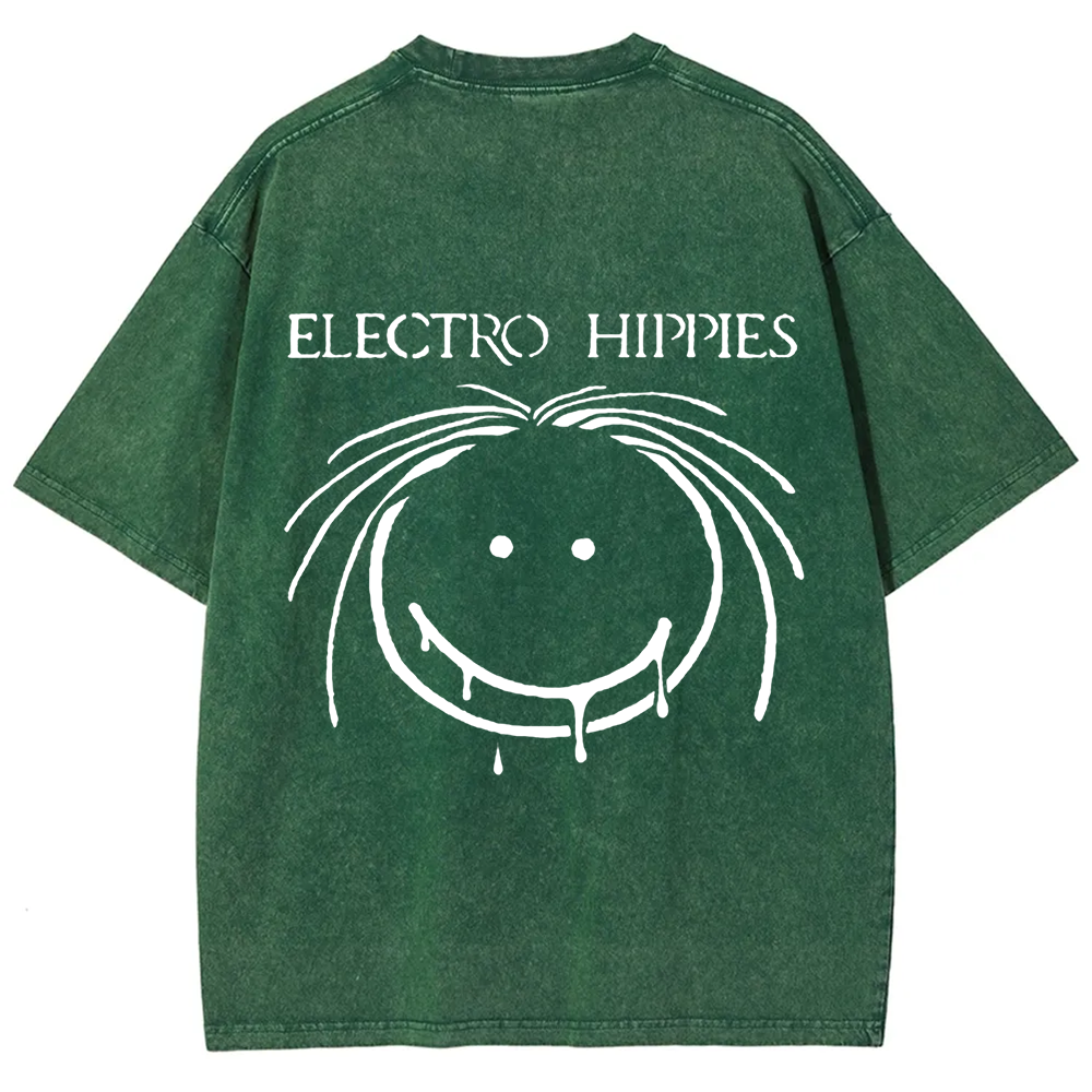 Unisex Vintage Electro Hippies Punk Band  t-Shirt