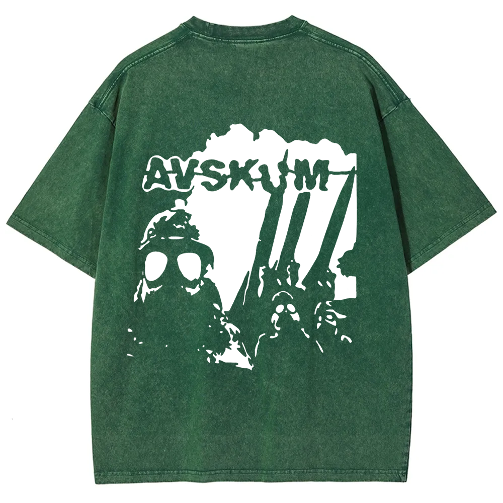 Unisex Vintage Avskum Punk Band  t-Shirt