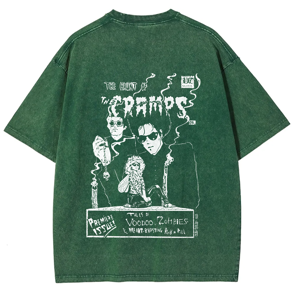 Unisex Vintage The Cramps Rock Band t-Shirt