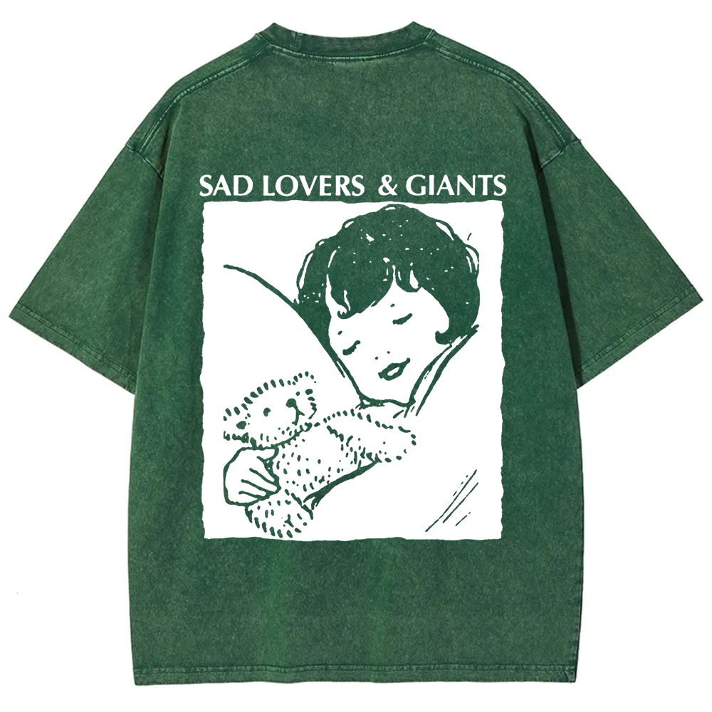 Unisex Vintage  Sad Lovers & Giants Rock Band t-Shirt