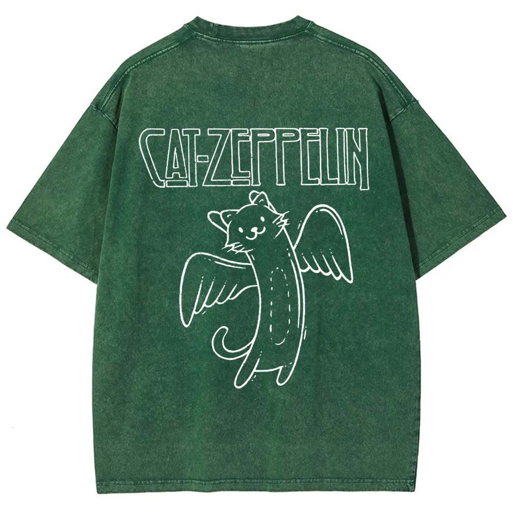 Unisex Vintage Cat Zeppelin t-Shirt