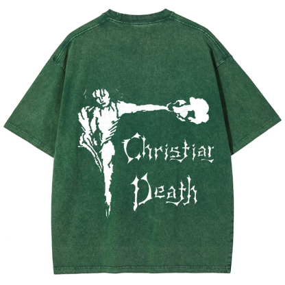 Unisex Vintage Christian Death Rock Band t-Shirt