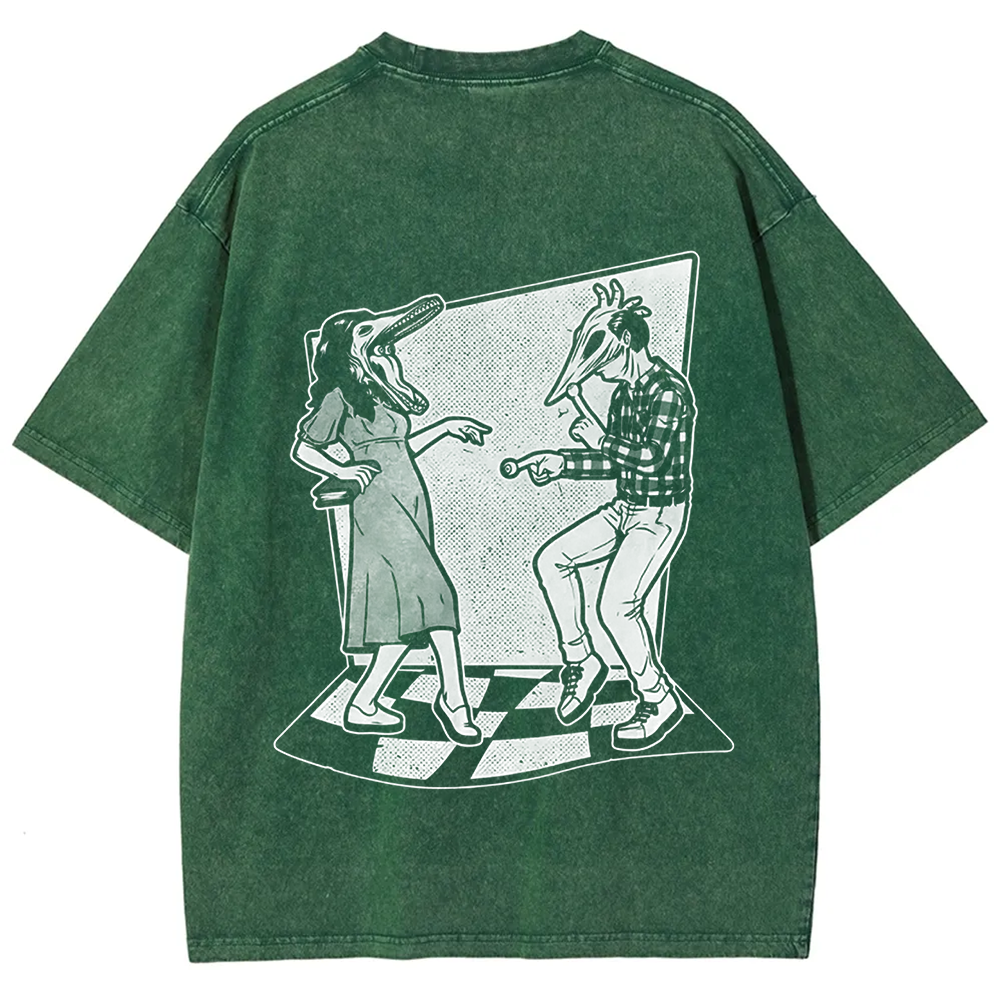 Unisex Vintage Ghost Couple Dance Beetlejuice  t-Shirt