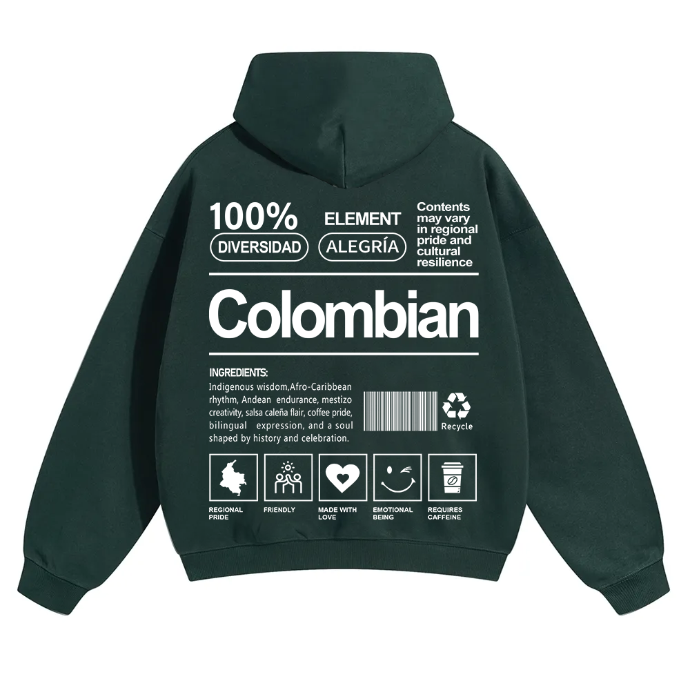 Colombian Unisex Fit Color Hoodie wearishow