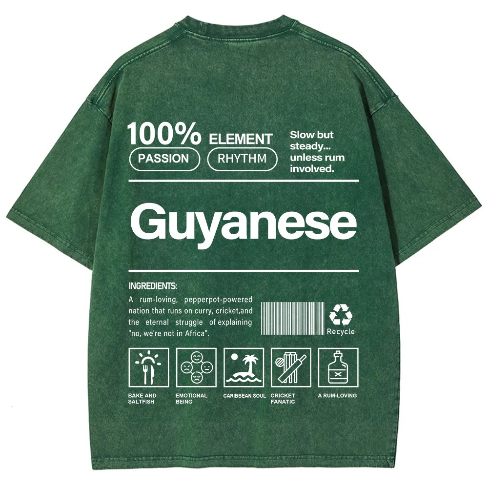 Guyanese Unisex Fit  Washed T-Shirt