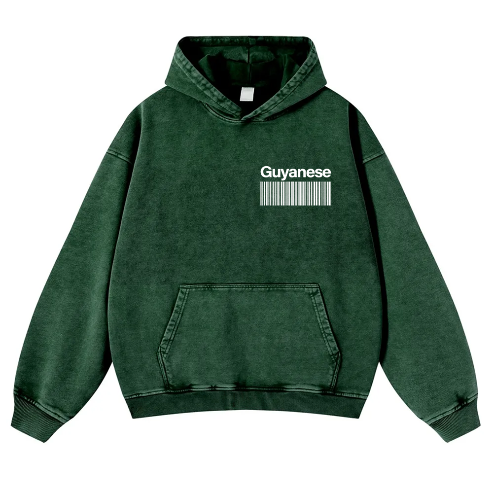 Guyanese Unisex Fit  Washed Hoodie wearishow