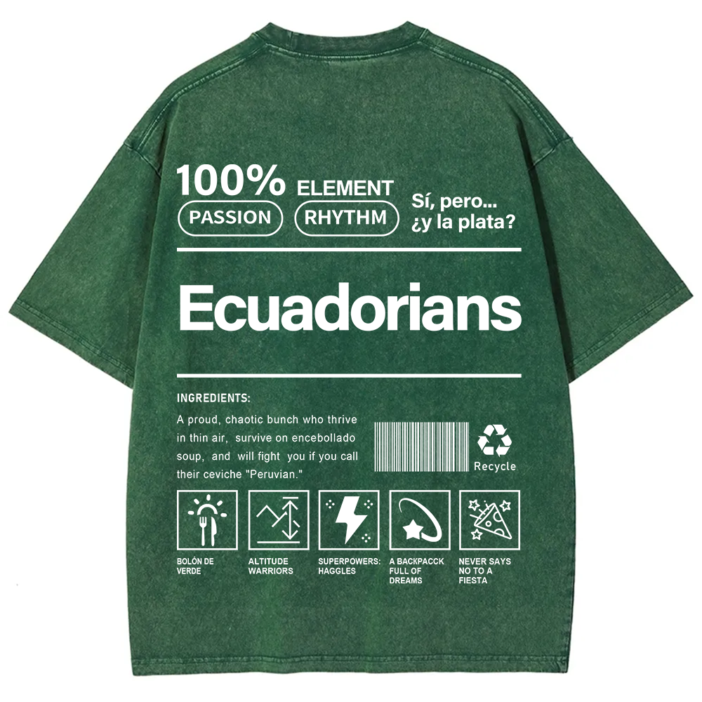 Ecuadorians Unisex Fit  Washed T-Shirt