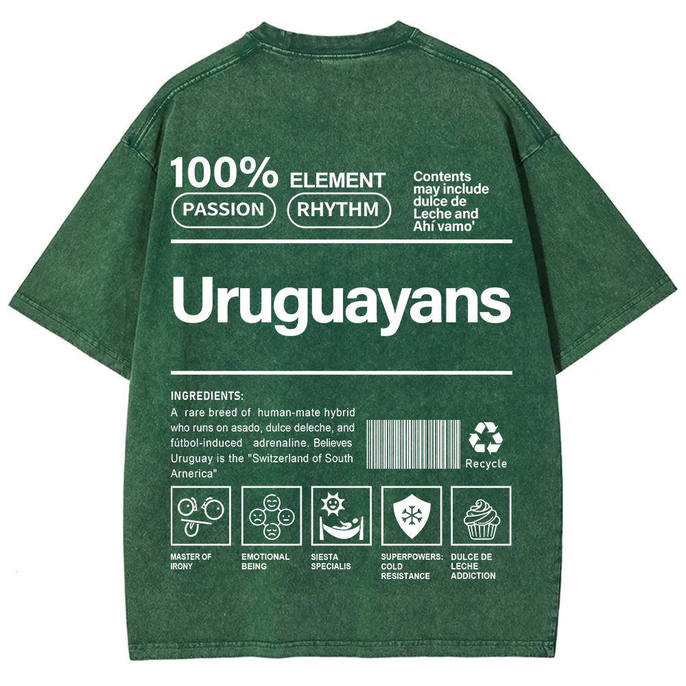 Uruguayans Unisex Fit  Washed T-Shirt