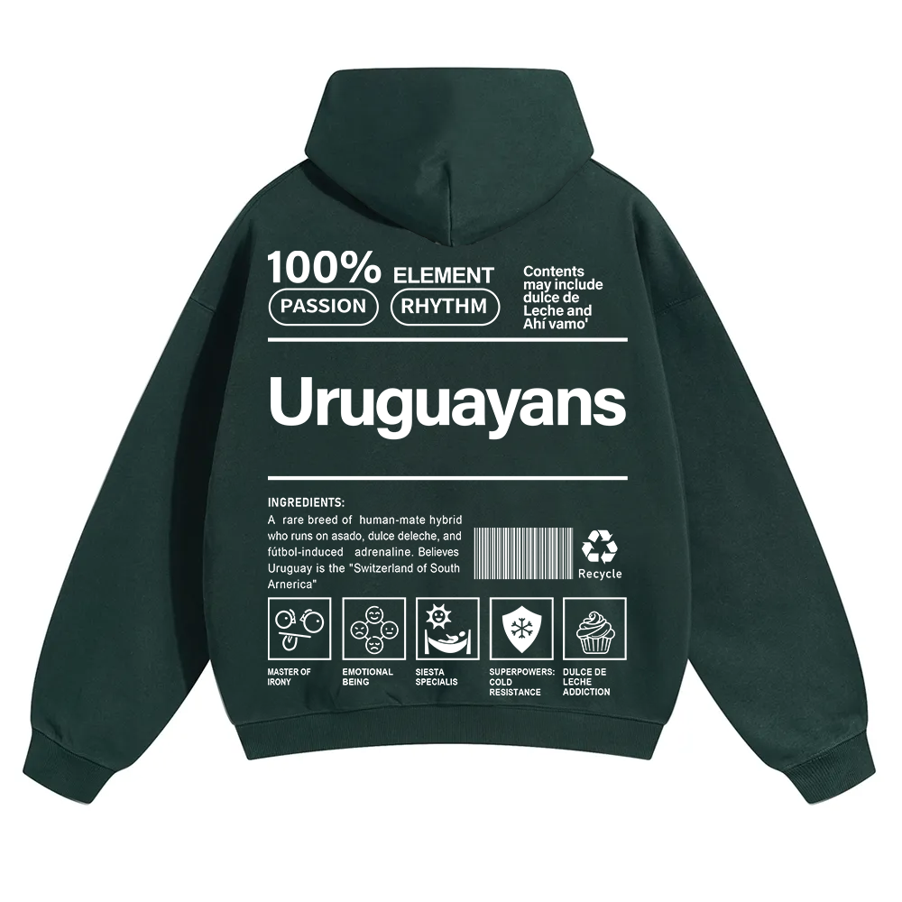 Uruguayans Unisex Fit Color Hoodie wearishow