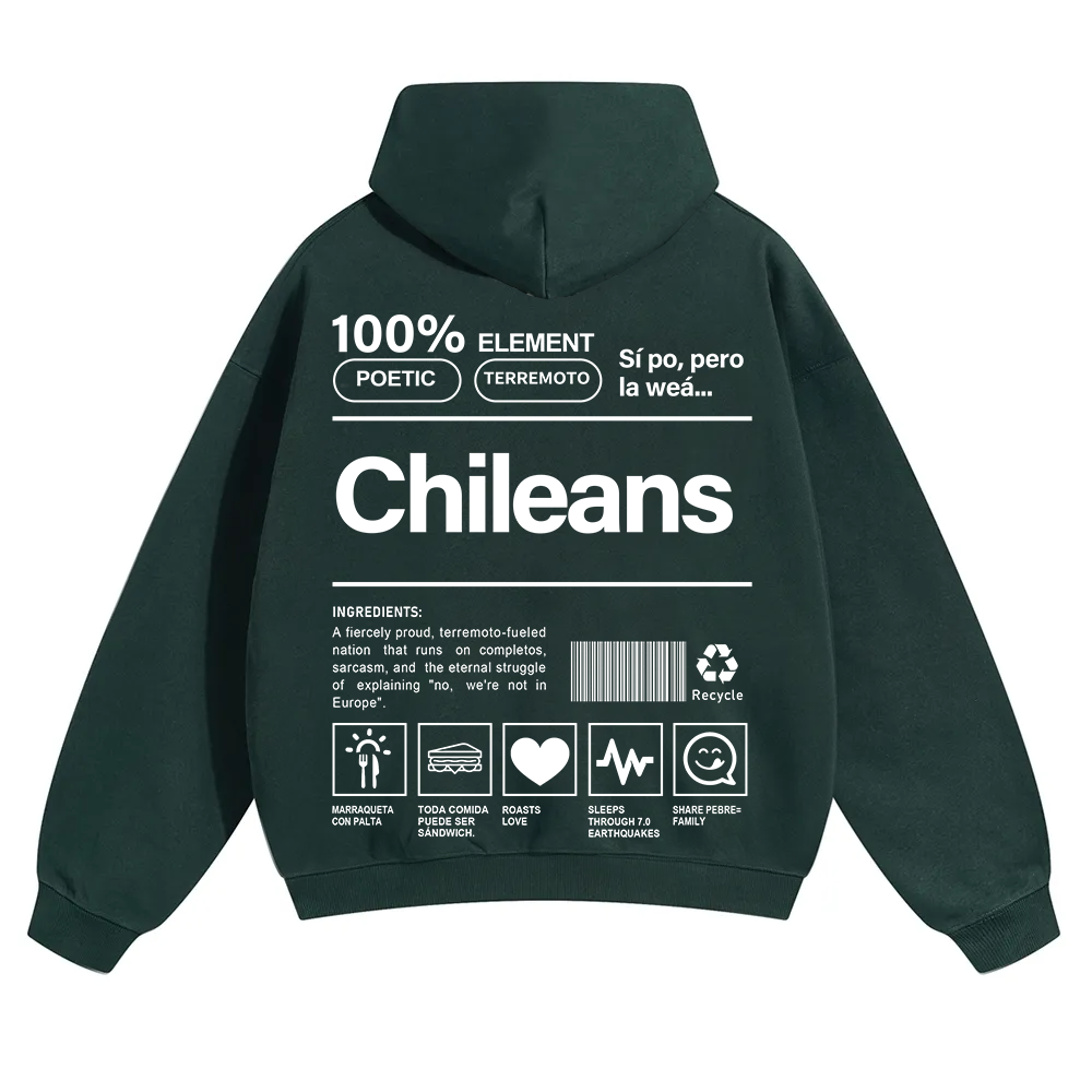 Chileans Unisex Fit Color Hoodie wearishow
