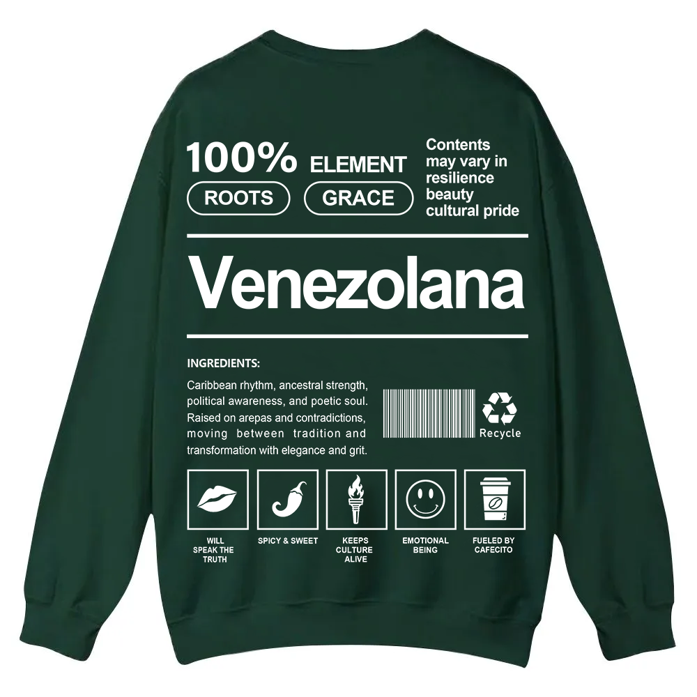Venezolana Unisex Fit  Casual Crewneck Sweatshirt wearishow