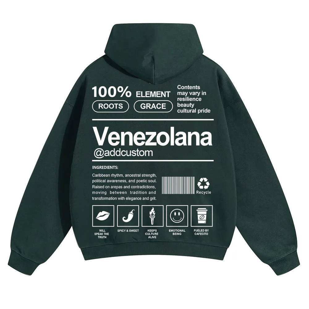 Venezolana Addcustom Unisex Fit Color Hoodie wearishow