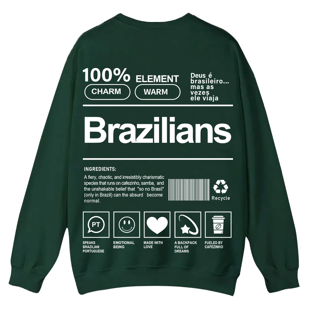Brazilians Unisex Fit  Casual Crewneck Sweatshirt wearishow