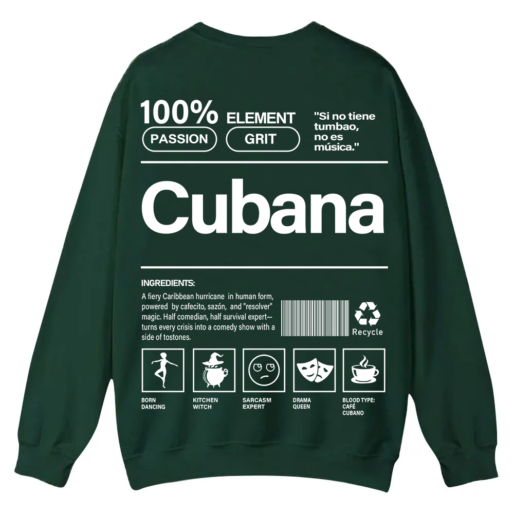 Cubana Unisex Fit  Casual Crewneck Sweatshirt wearishow