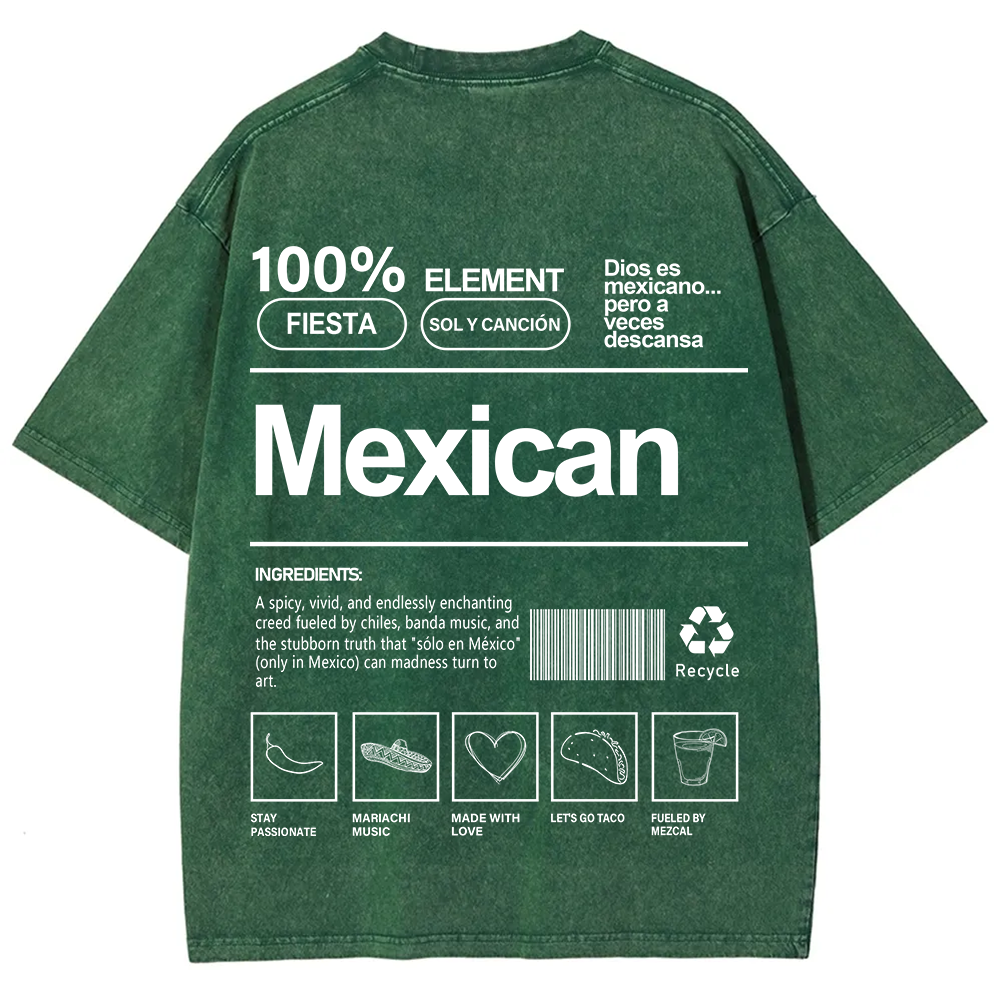 Mexican Unisex Fit  Washed T-Shirt