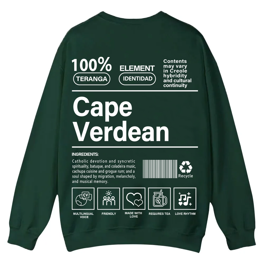 Cape Verdean Unisex Fit  Casual Crewneck Sweatshirt wearishow