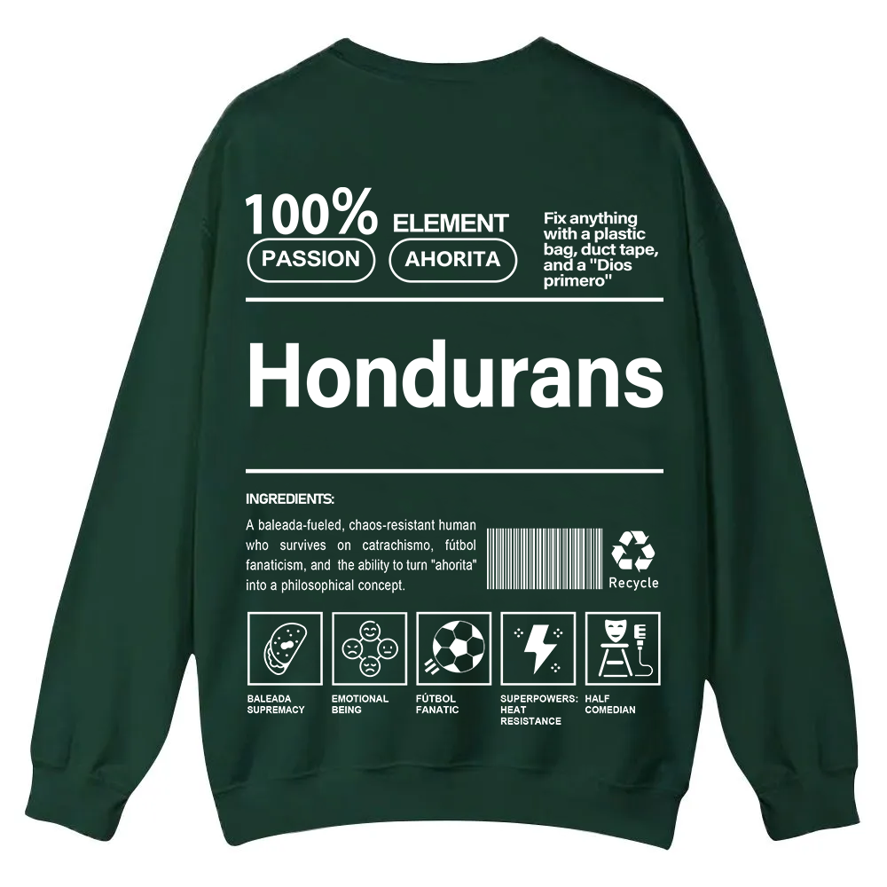 Hondurans Unisex Fit  Casual Crewneck Sweatshirt wearishow