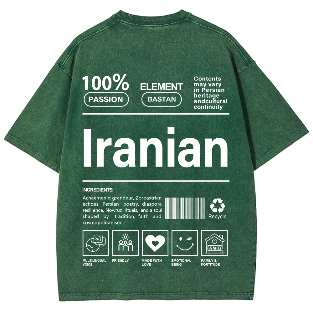 Iranian Unisex Fit  Washed T-Shirt