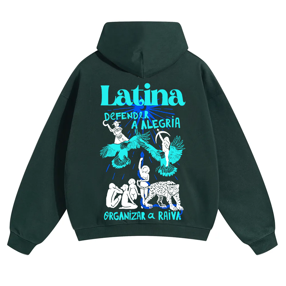 Latina Unisex Fit Color Hoodie wearishow