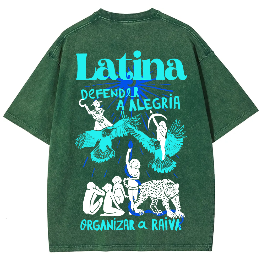 Latina Unisex Fit  Washed T-Shirt