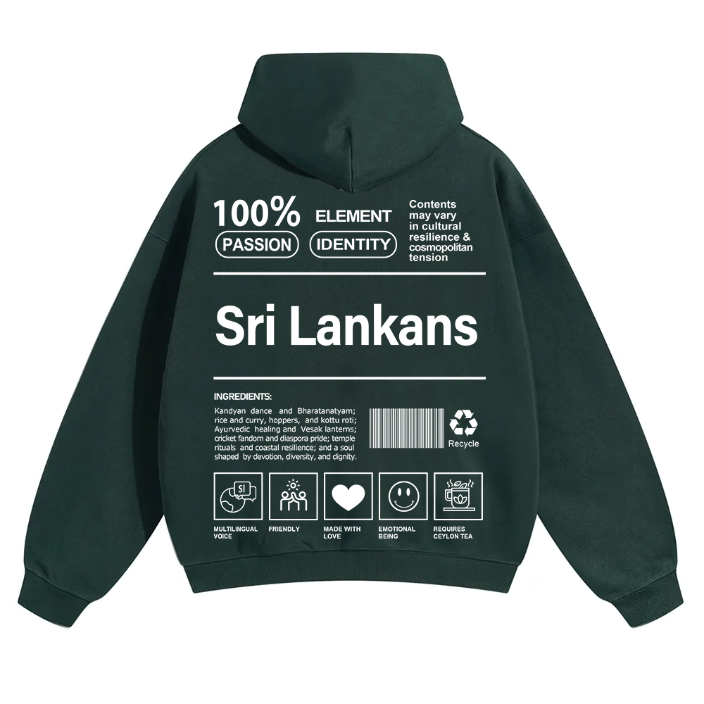 Sri Lankans Unisex Fit Color Hoodie wearishow