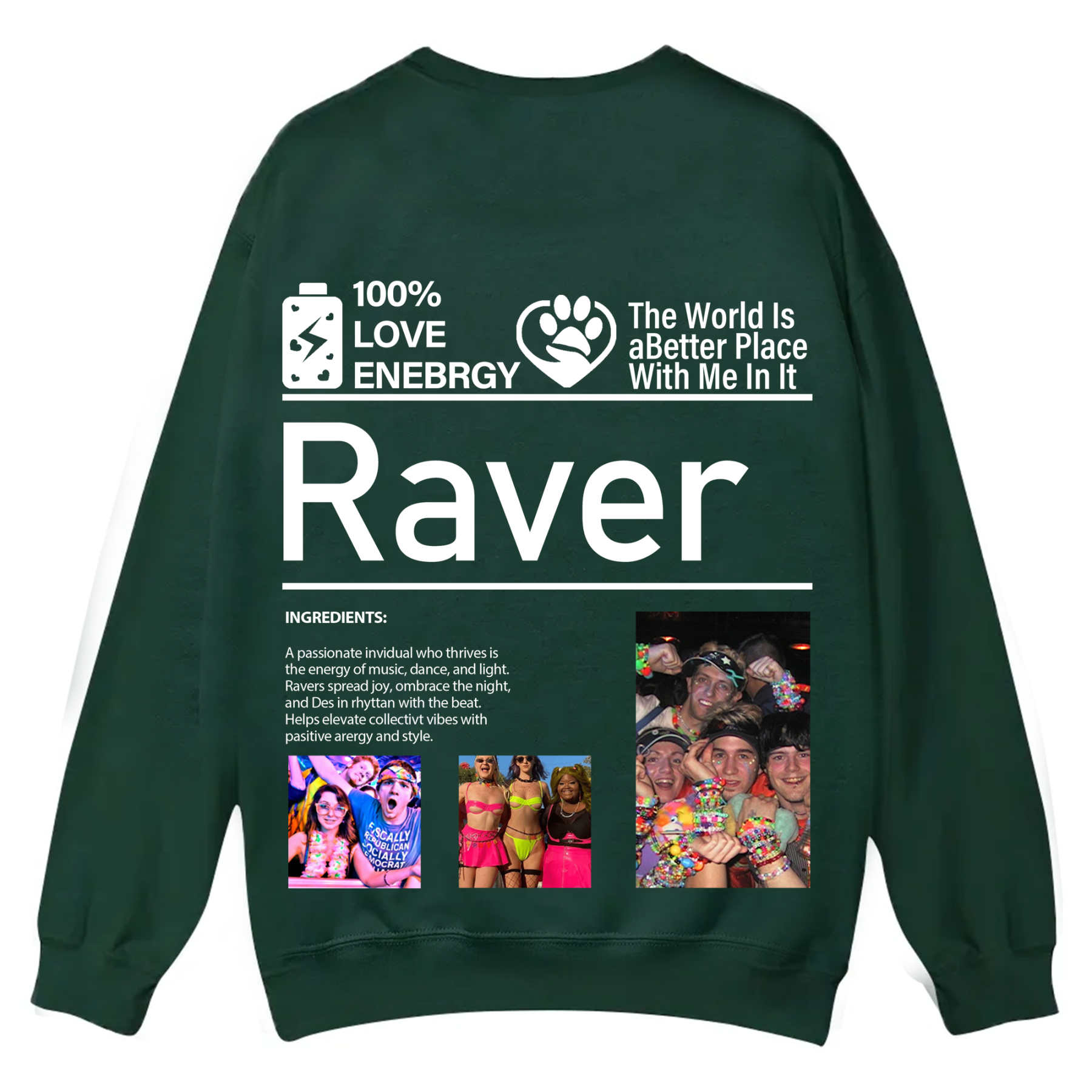 Design your own clothing pattern Unisex Fit Casual Crewneck Sweatshirt