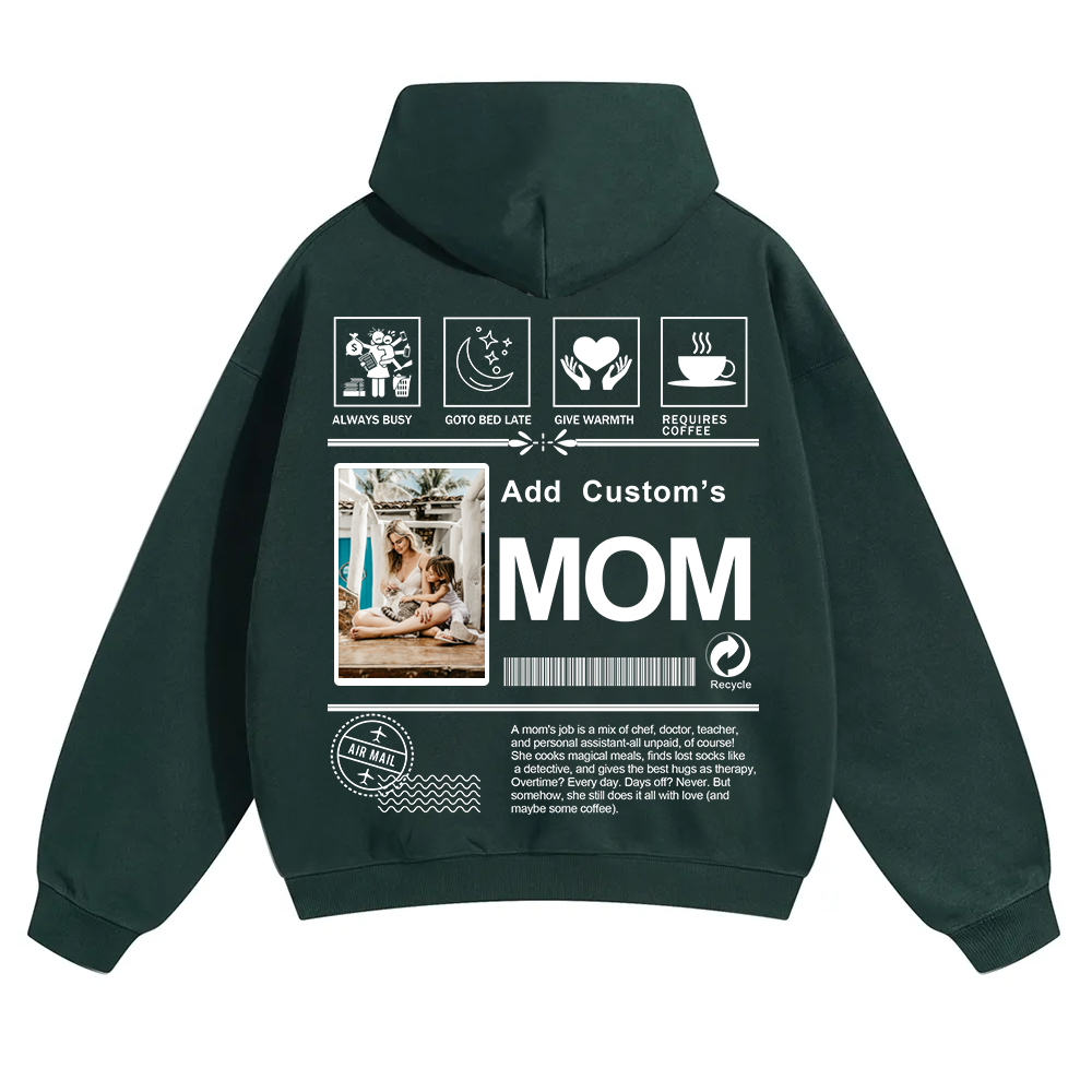 MOM Custom Solid Color Hoodie wearishow
