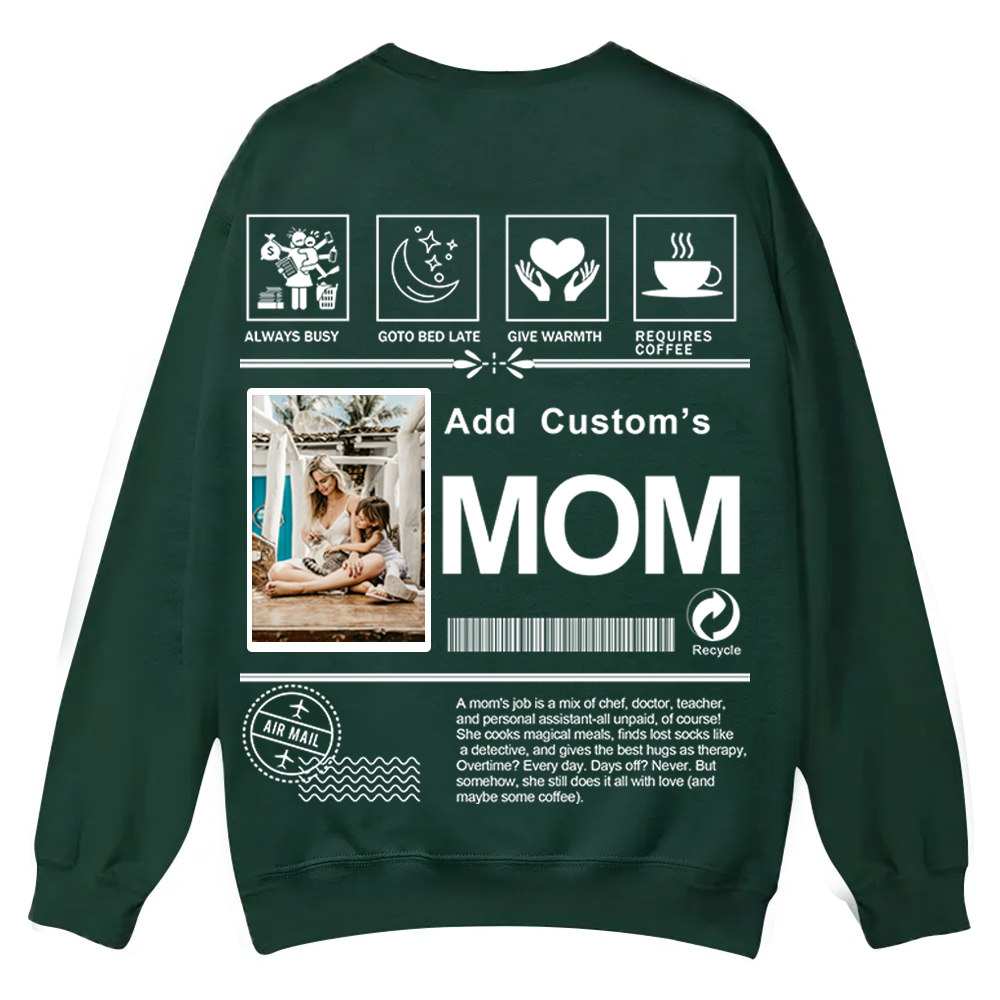 MOM Custom Casual Crewneck Sweatshirt wearishow
