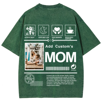 MOM Custom Unisex Fit Washed T-Shirt