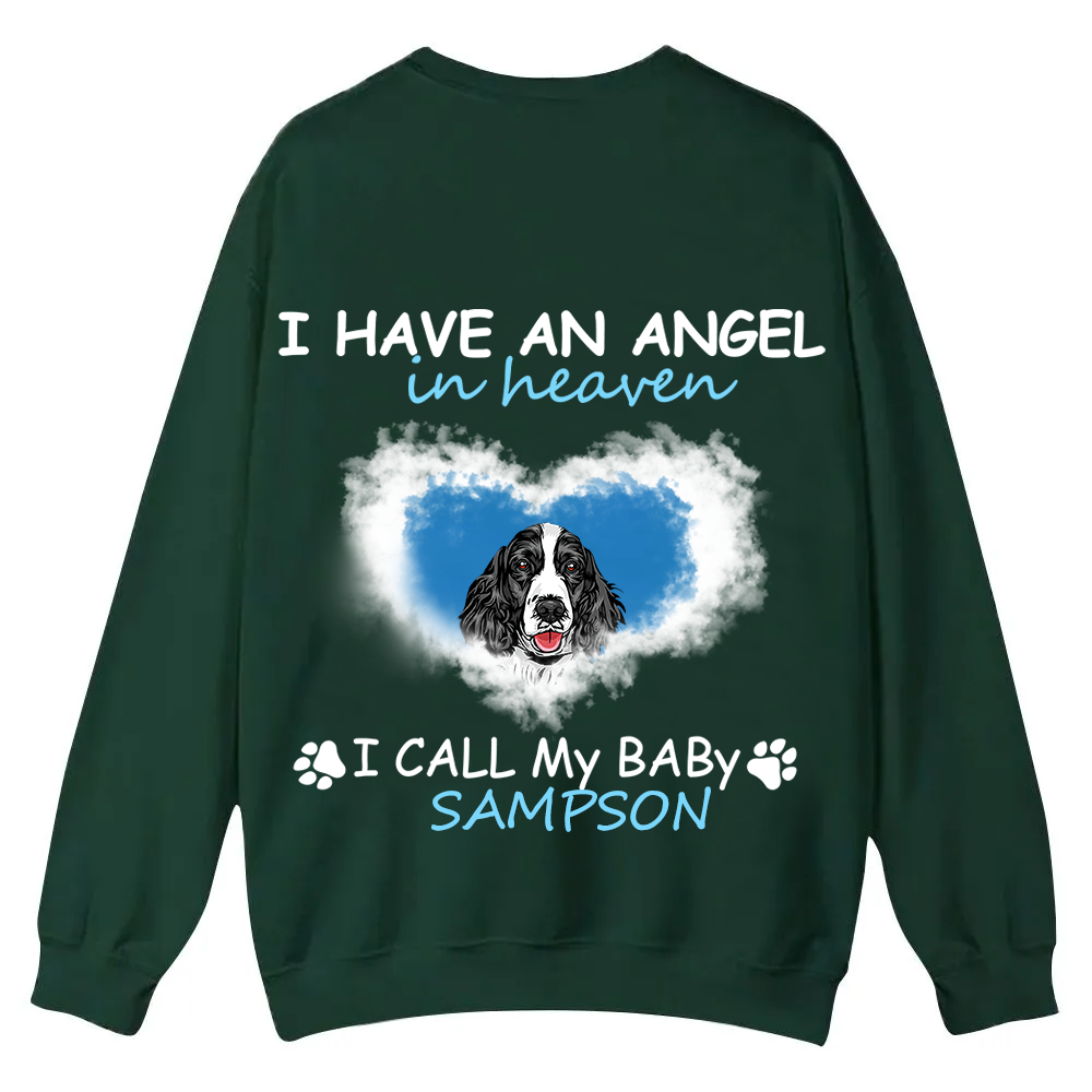 Have An Angel In Heaven - Personalized Custom Unisex Casual Crewneck Sweatshirt wearishow