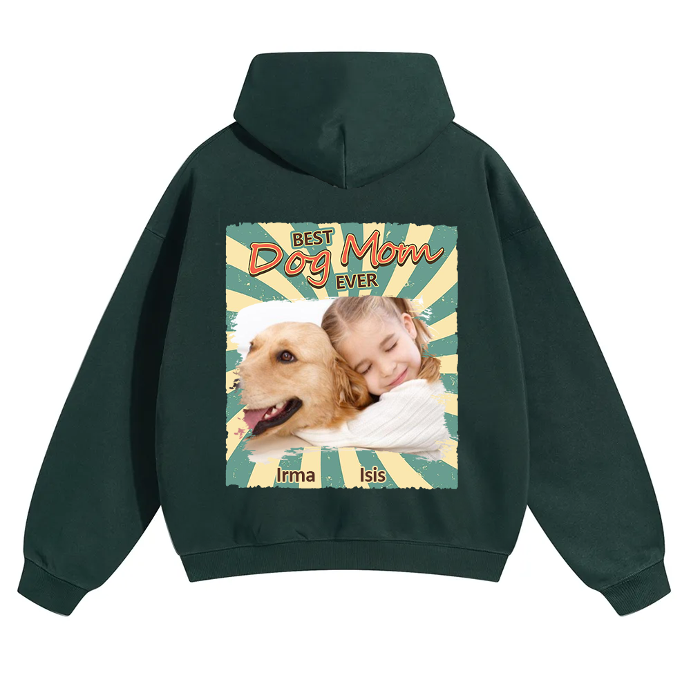 Retro Funny Dog Shirt Photo - Personalized Custom Unisex Soild Color Hoodies wearishow