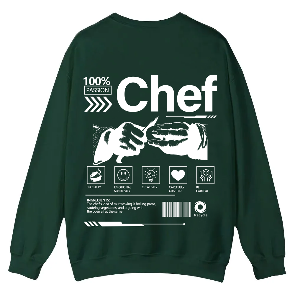 Chef Casual Crewneck Sweatshirt wearishow