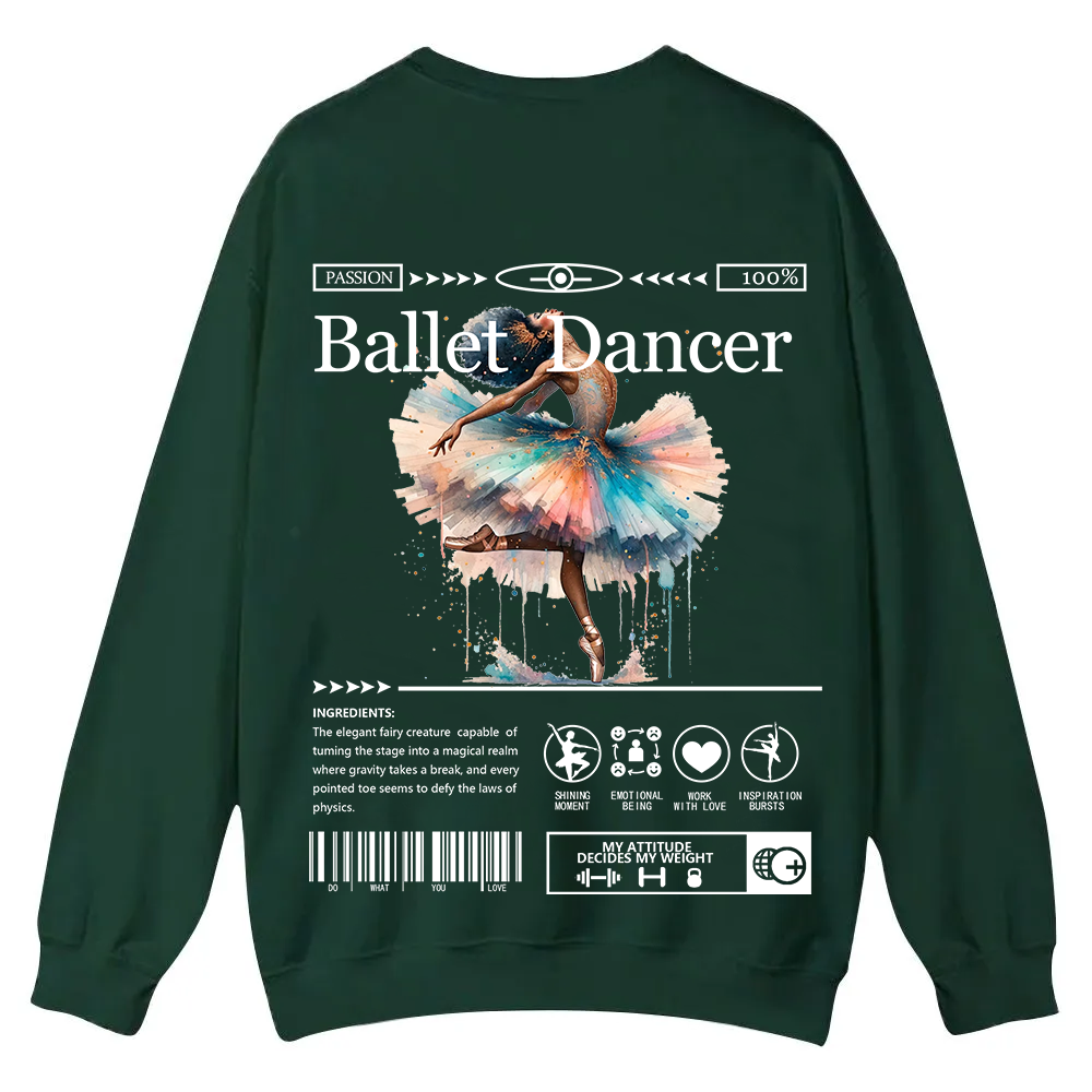 Ballet DancerCasual Crewneck Sweatshirt wearishow